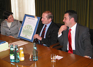 Umweltministerin T. Gönner im Rathaus Teningen
