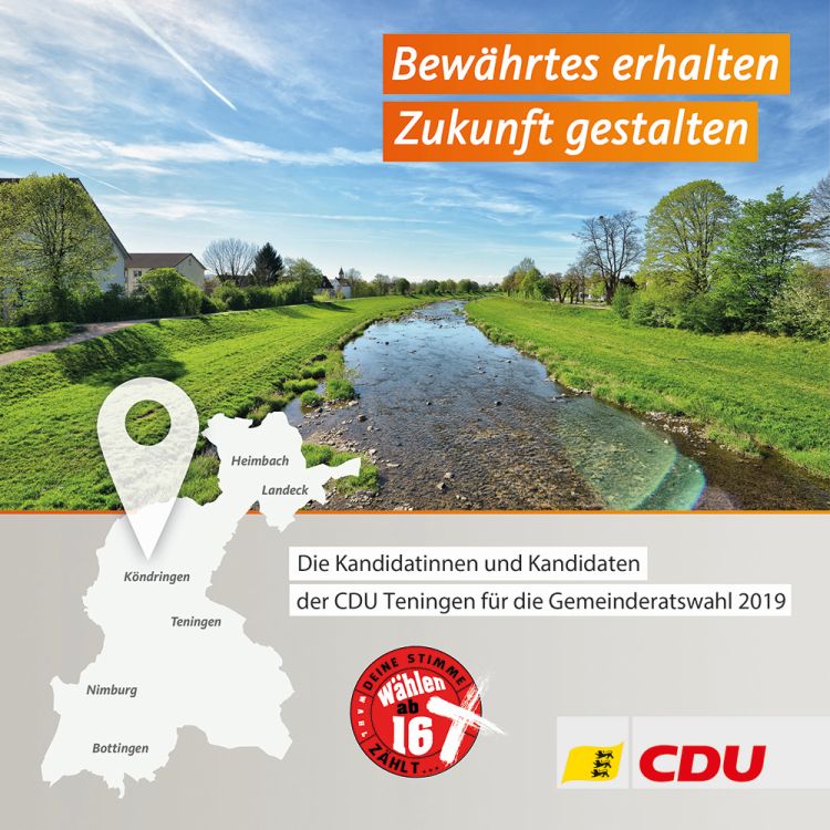 CDU-Wahlprospeckt Gemeinderatswahl
                    2019 - Seite 1