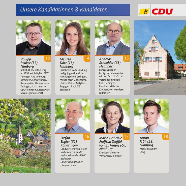 CDU-Wahlprospeckt Gemeinderatswahl
                    2019 - Seite 6